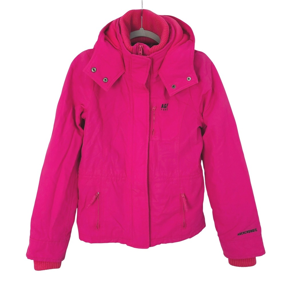 Abercrombie & Fitch All Season Weather Warrior Ski Jacket Juniors Large Hot Pink
